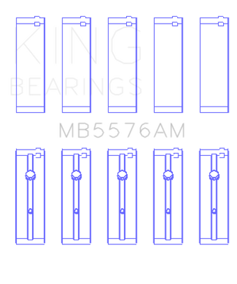 compare product King Engine Bearings Ford J4B/J4C (Size +1.0mm) Main Bearing Set