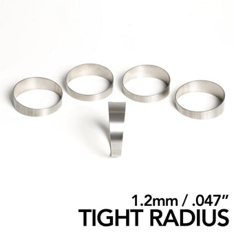 compare product Ticon Industries 1.25in 45 Degree 1.7D/2.13in CLT TR 1.2mm/.047in Wall Titanium Pie Cuts - 5pk