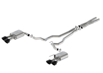 compare product Ford Racing 2024 Mustang 5.0L Extreme Non-Active Cat-Back Exhaust w/Valance - Black Tip