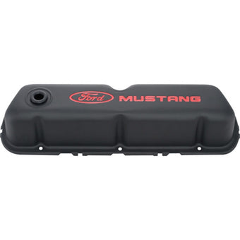 compare product Ford Mustang Logo Black Crinkle Valve Cover