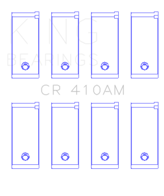 King Engine Bearings Ford 105E/107E/109E/G2/J3E/2737E/3036E Connecting Rod Bearing Set