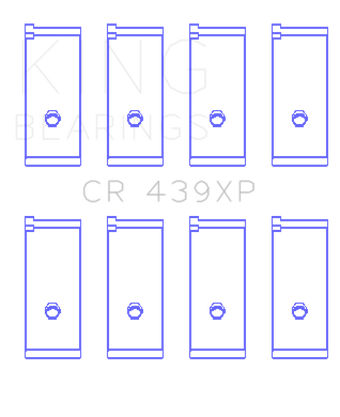 compare product King Engine Bearings Acura B17A1/B18A1/B18B1 (Size 0.25mm) Performance Rod Bearing Set