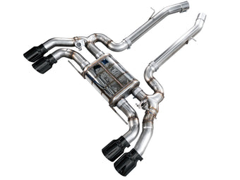 compare product AWE Tuning 20-25 BMW X3 M/M Comp (F97) AWD SwitchPath Axle-Back Exhaust - Diamond Black Tips