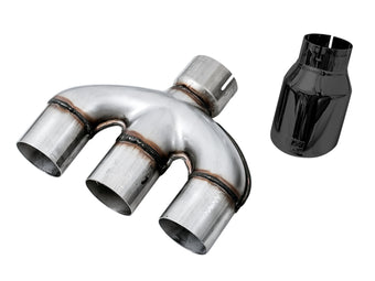 compare product AWE Tuning Honda Civic Si 10th Gen 1.5L Turbo Dual-to-Triple Tip Conversion Kit - Diamond Black Tip