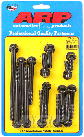 compare product ARP Ford 289-302 12pt Aluminum Water Pump and Front Cover Bolt Kit