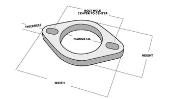 compare product Vibrant 2-Bolt T304 SS Exhaust Flange (3in I.D.)