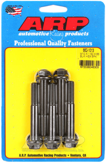 compare product ARP M10 x 1.50 x 65 Hex Black Oxide Bolts (5/pkg)