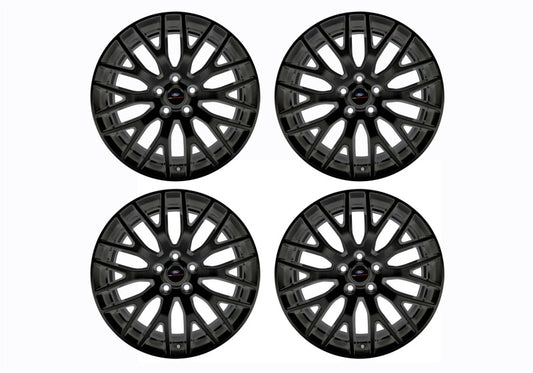 Ford Racing 15-16 Mustang GT 19X9 and 19X9.5 Wheel Set with TPMS Kit - Matte Black