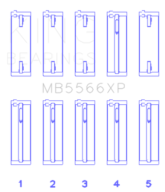 compare product King Engine Bearings Audi A4 1.8L AEB Performance Main Bearing Set - Size +.25mm