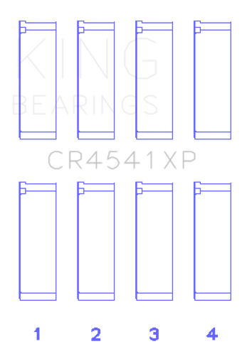 compare product King Engine Bearings Honda F23A / F23Z / K20A3 16V (Size 0.025mm) Performance Rod Bearing Set