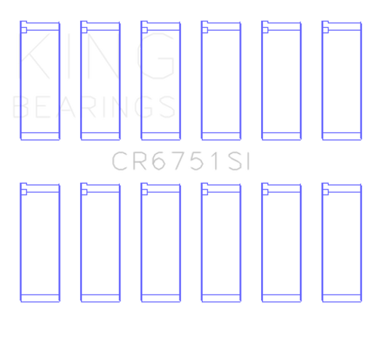 King Engine Bearings 97-07 Ford 2.5L/2.9L/3.0L (Size STD) Rod Bearing Set