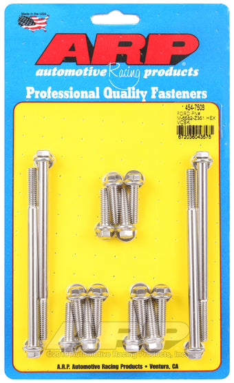 compare product ARP SB Ford PN# M-6582-Z351 hex valve cover bolt kit