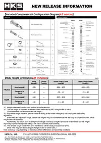 HKS HIPERMAX S WGNC34 AT FULL KIT (4WD AT Model ONLY - NOT compatible with RWD Models)