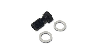 compare product Vibrant Aluminum Banjo Bolt w/ 2 Washers (M12x1.5 20mm LG) - Anodized Black