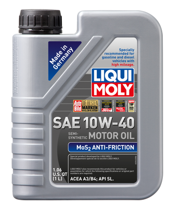 compare product LIQUI MOLY 1L MoS2 Anti-Friction Motor Oil 10W40