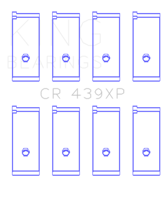 King Engine Bearings Acura B17A1/B18A1/B18B1 (Size 0.25mm) Performance Rod Bearing Set