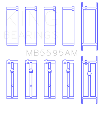 compare product King Engine Bearings Datsun Ka-24E (Size +0.25mm) Main Bearing Set
