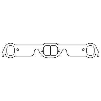 compare product Cometic Pontiac 326-455 CI V8 .043in Copper Exhaust Manifold Gasket Set - 2.000in x 1.550in D-Ports
