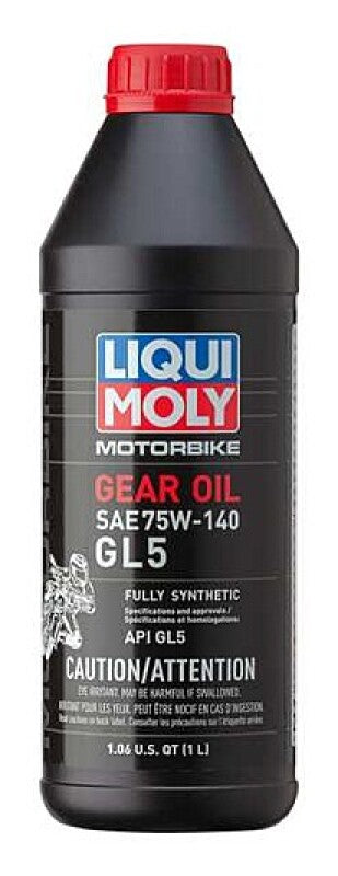 compare product LIQUI MOLY 1L Motorbike Gear Oil (GL5) SAE 75W140