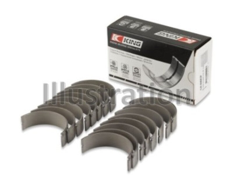 King Ford 6.7 Power Stroke V8 Diesel (Size 0.25) Connecting Rod Bearing Set Sputter Replacement