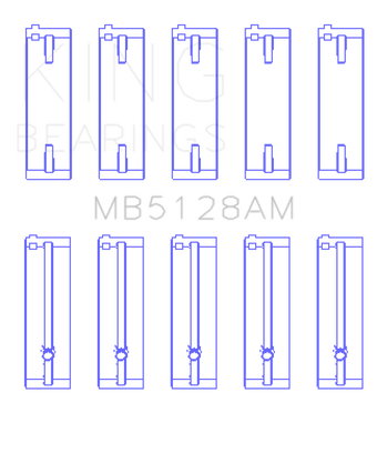 compare product King Engine Bearings Isuzu 4XE1/4XF1/4XC1T (Size STD) Main Bearing Set