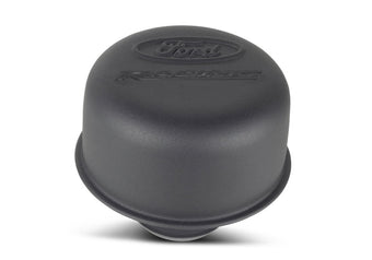compare product Ford Racing Black Crinkle Finish Breather Cap w/ Ford Racing Logo - Twist Type