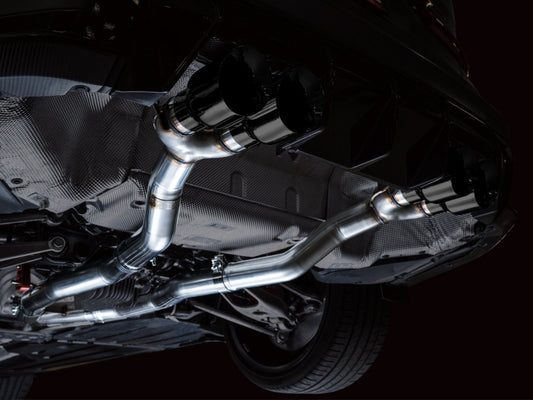 AWE Tuning Track Edition Cat-Back Exhaust for BMW G8X M3/M4 - Diamond Black Tips