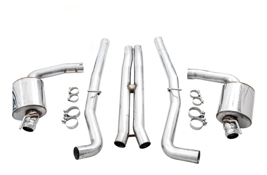 AWE Tuning 2015+ Dodge Challenger 6.4L/6.2L Non-Resonated Touring Edition Exhaust - Use Stock Tips