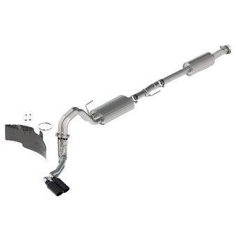 compare product Ford Racing 21-22 F-150 2.7L/3.5L/5.0L Side Exit Touring Exhaust - Black Tips