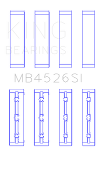 King Engine Bearings Toyota 1GR-FE (Size +0.25mm) Crankshaft Main Bearing Set