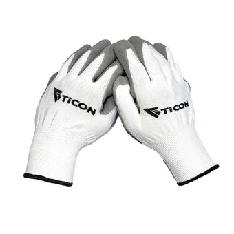 compare product Ticon Industries Fabrication Basics Nitrile Coated Nylon Gloves 10pk - Medium (Size 8)