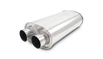 compare product Vibrant Universal Streetpower 3in Stainless Steel Dual In-Out Oval Muffler