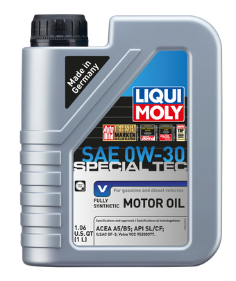compare product LIQUI MOLY 1L Special Tec V Motor Oil SAE 0W30