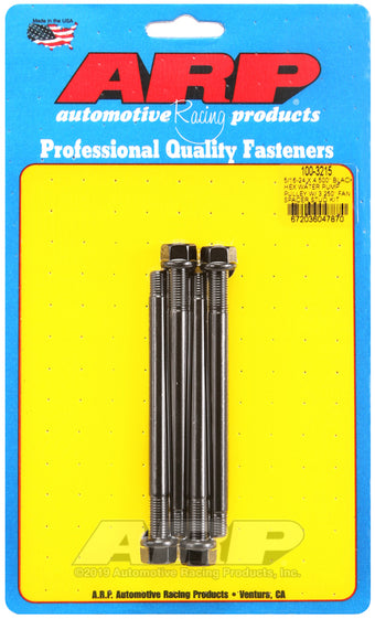 compare product ARP 5/16-24 X 4.500 Black Hex Water Pump Pulley w/ 3.250in Fan Spacer Stud Kit
