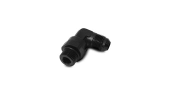 compare product Vibrant -8AN Male Flare to Male -8AN ORB Swivel 90 Degree Adapter Fitting - Anodized Black