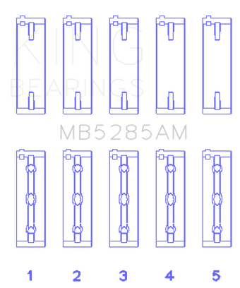 compare product King Engine Bearings Suzuki J18K/J20A (Size +0.50mm) Main Bearing Set