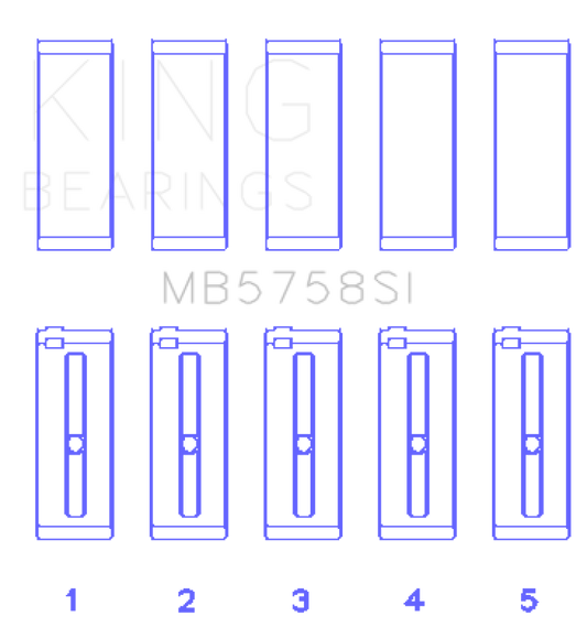 King Engine Bearings 2007 Mini Cooper Main Bearing Set - Size STD