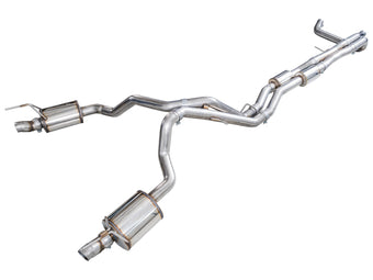 compare product AWE Tuning 2021+ Cadillac Escalade 6.2L 0FG Dual Exit Exhaust System (Reuses OE Tips)