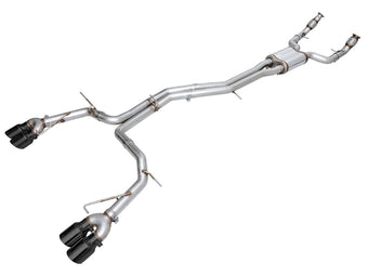 compare product AWE Tuning 19-23 Audi C8 S6/S7 2.9T V6 AWD Track Edition Exhaust - Diamond Black Tips
