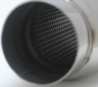 compare product Vibrant SS Resonator (Standard Design) 4in inlet/outlet x 18in long w/5in OD resonator body