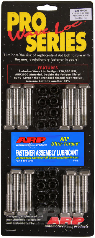 compare product ARP BB Chevy 8.1L M10 ARP2000 pro wave-loc rod bolt kit