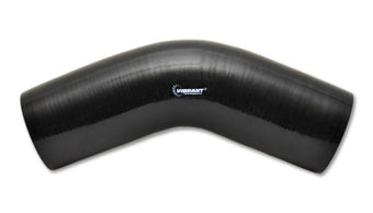 compare product Vibrant 45 Degree Silicone Elbow 3.125in ID x 4.50in Leg Length - Black
