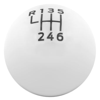 compare product Ford Racing 15-19 Ford Mustang EcoBoost / GT w/ 6-Speed Manual Transmission Bullitt White Shift Knob