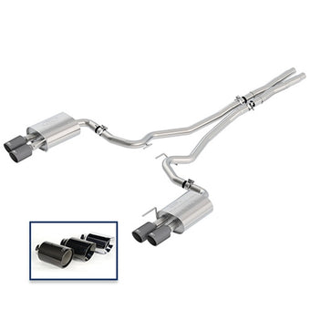 compare product Ford Racing 2018+ Mustang GT 5.0L Cat-Back Sport Exhaust System w/ Quad Carbon Fiber Tips