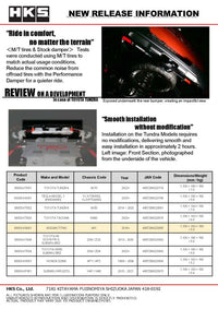 HKS Performance Damper for 2016+ Titan