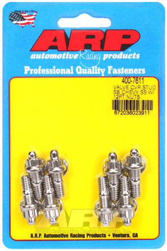 compare product ARP SB Chevy Stamped Steel Covers SS 12 pt Valve Cover Stud Kit