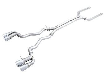 compare product AWE Tuning 18-19 BMW M5 (F90) 4.4T AWD Cat-Back Exhaust - Track Edition (Chrome Silver Tips)