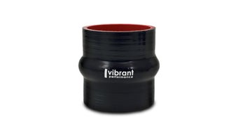 compare product Vibrant 4 Ply Reinforced Silicone Hump Hose Connector - 3in I.D. x 3in long (BLACK)