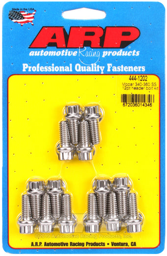 compare product ARP Mopar 340-360 SS 12pt Header Bolt Kit