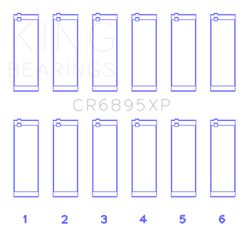 compare product King Engine Bearings Ford EcoBoost 3.5L V6 Connecting Rod Bearing Set (Set of 6)